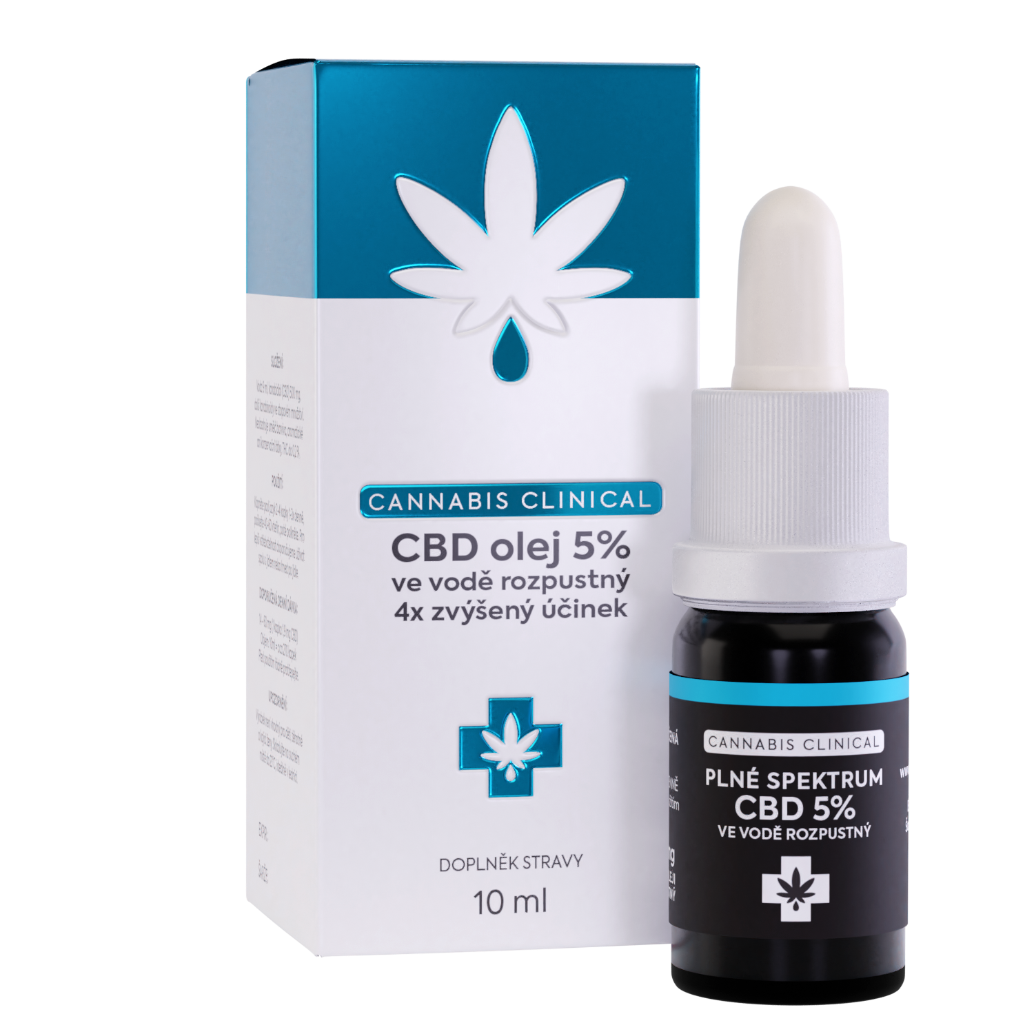 CANNABIS CLINICAL CBD 5% VE VODĚ ROZPUSTNÝ, 10 ml